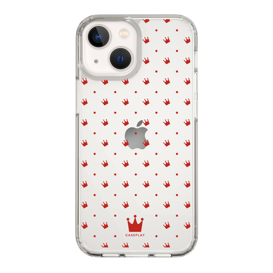 スリムプロテクションケース［ CASEPLAY Crown dots Red - ケースプレイ・クラウン・ドッツ レッド ］
