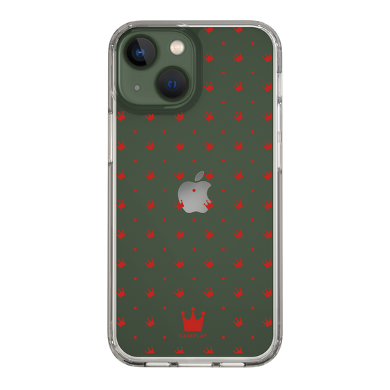 スリムプロテクションケース［ CASEPLAY Crown dots Red - ケースプレイ・クラウン・ドッツ レッド ］