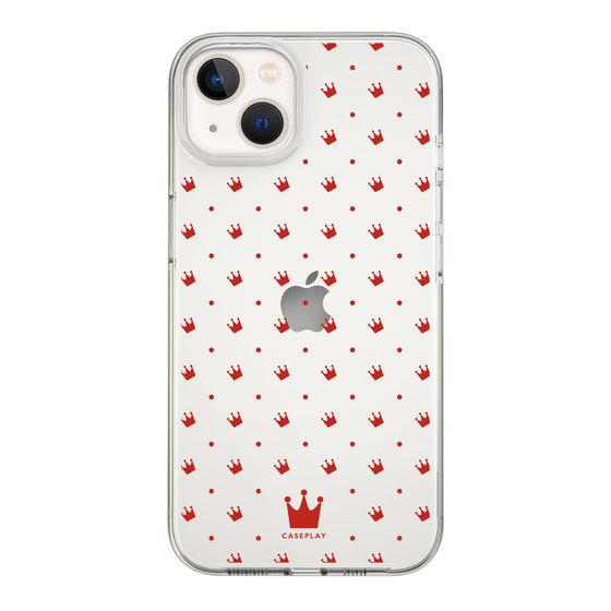 スリムプロテクションケース［ CASEPLAY Crown dots Red - ケースプレイ・クラウン・ドッツ レッド ］