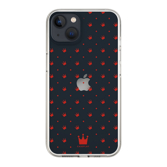 スリムプロテクションケース［ CASEPLAY Crown dots Red - ケースプレイ・クラウン・ドッツ レッド ］