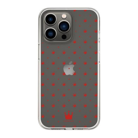 スリムプロテクションケース［ CASEPLAY Crown dots Red - ケースプレイ・クラウン・ドッツ レッド ］