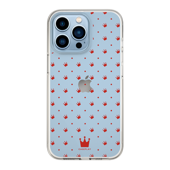 スリムプロテクションケース［ CASEPLAY Crown dots Red - ケースプレイ・クラウン・ドッツ レッド ］