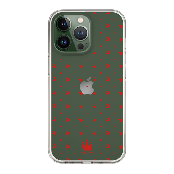 スリムプロテクションケース［ CASEPLAY Crown dots Red - ケースプレイ・クラウン・ドッツ レッド ］