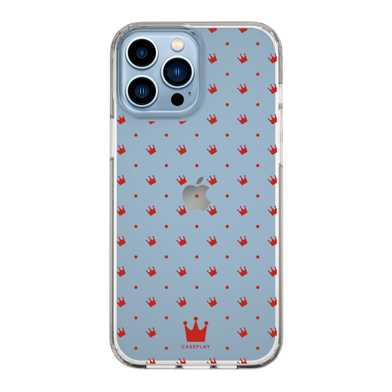 スリムプロテクションケース［ CASEPLAY Crown dots Red - ケースプレイ・クラウン・ドッツ レッド ］