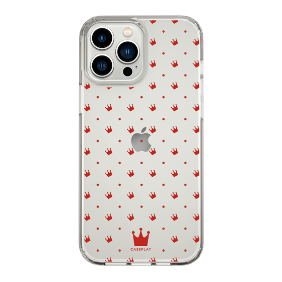 スリムプロテクションケース［ CASEPLAY Crown dots Red - ケースプレイ・クラウン・ドッツ レッド ］