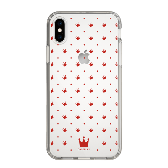 スリムプロテクションケース［ CASEPLAY Crown dots Red - ケースプレイ・クラウン・ドッツ レッド ］