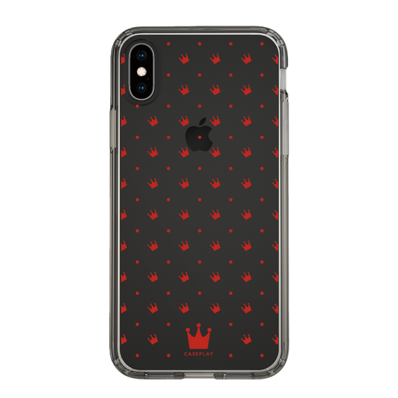 スリムプロテクションケース［ CASEPLAY Crown dots Red - ケースプレイ・クラウン・ドッツ レッド ］