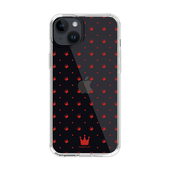 スリムプロテクションケース［ CASEPLAY Crown dots Red - ケースプレイ・クラウン・ドッツ レッド ］