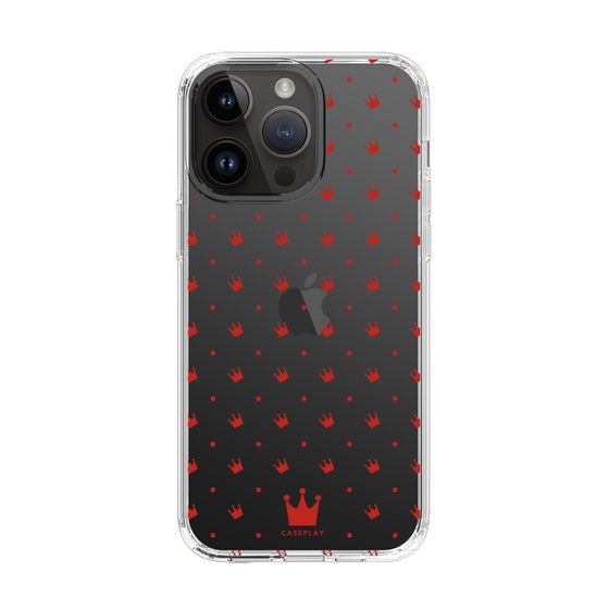 スリムプロテクションケース［ CASEPLAY Crown dots Red - ケースプレイ・クラウン・ドッツ レッド ］