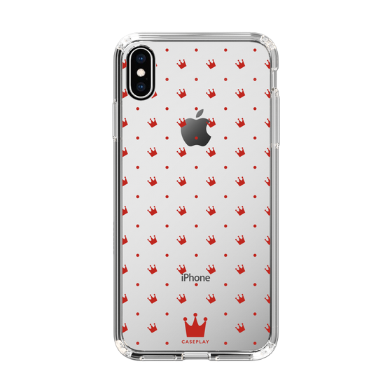 スリムプロテクションケース［ CASEPLAY Crown dots Red - ケースプレイ・クラウン・ドッツ レッド ］