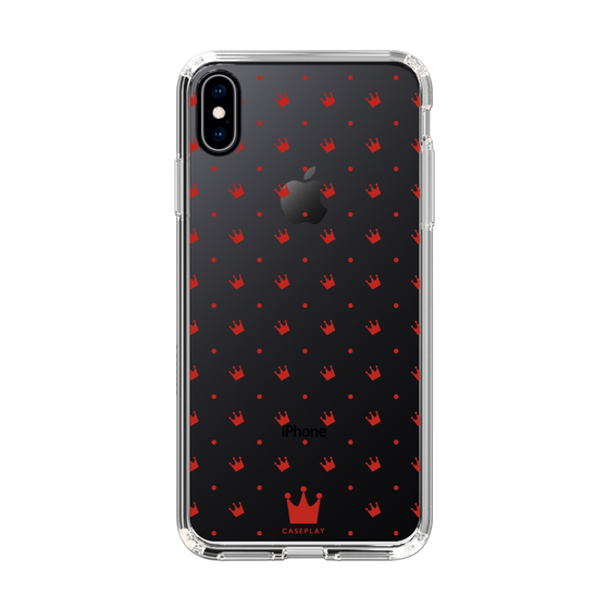 スリムプロテクションケース［ CASEPLAY Crown dots Red - ケースプレイ・クラウン・ドッツ レッド ］