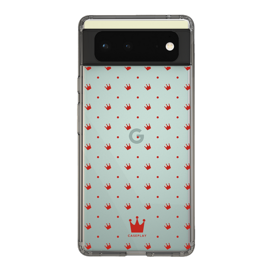 スリムプロテクションケース［ CASEPLAY Crown dots Red - ケースプレイ・クラウン・ドッツ レッド ］