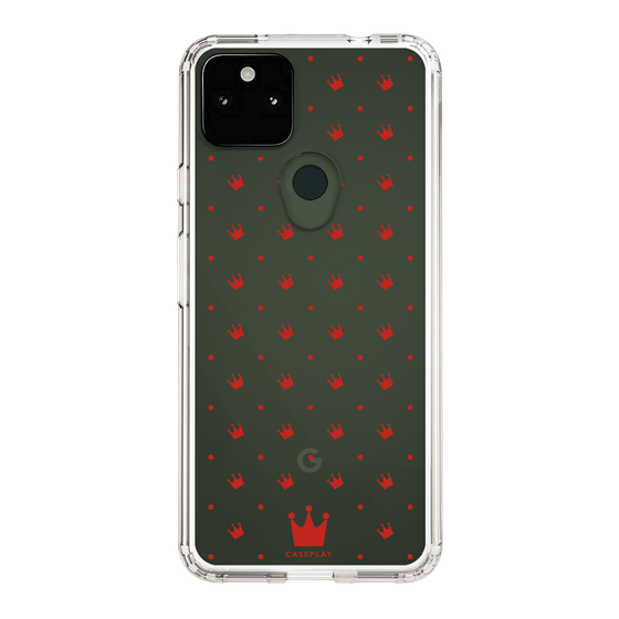 スリムプロテクションケース［ CASEPLAY Crown dots Red - ケースプレイ・クラウン・ドッツ レッド ］