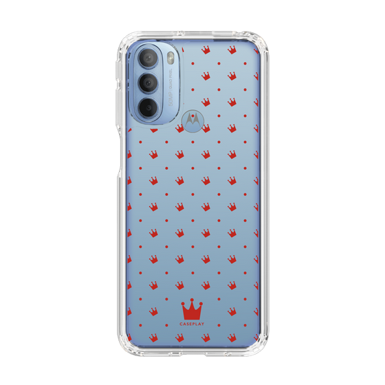 スリムプロテクションケース［ CASEPLAY Crown dots Red - ケースプレイ・クラウン・ドッツ レッド ］