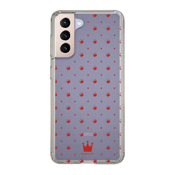 スリムプロテクションケース［ CASEPLAY Crown dots Red - ケースプレイ・クラウン・ドッツ レッド ］