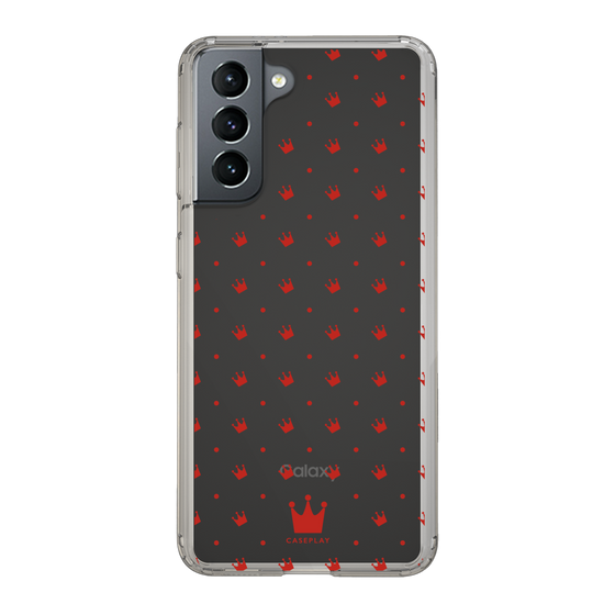 スリムプロテクションケース［ CASEPLAY Crown dots Red - ケースプレイ・クラウン・ドッツ レッド ］