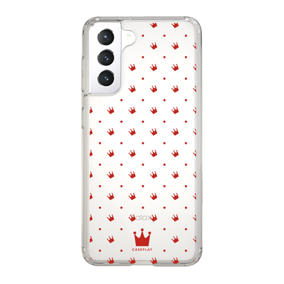 スリムプロテクションケース［ CASEPLAY Crown dots Red - ケースプレイ・クラウン・ドッツ レッド ］
