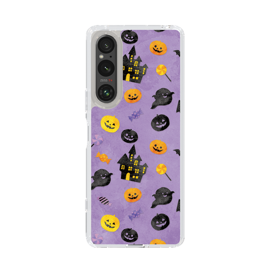 スリムプロテクションケース［ Halloween Party - Purple ］