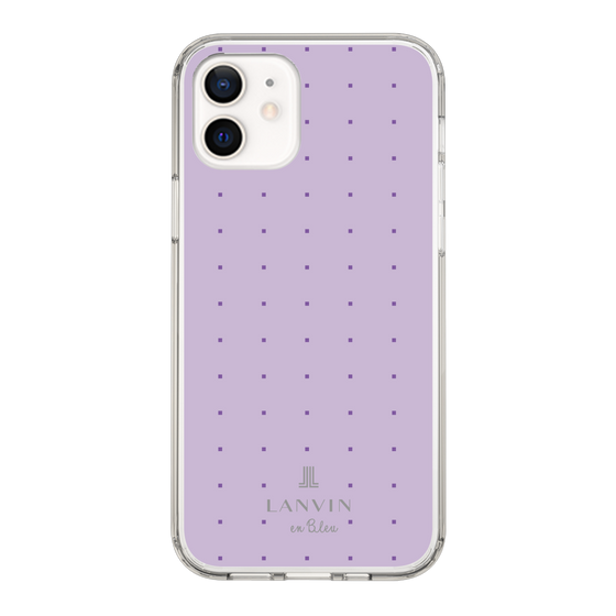 スリムプロテクションケース［ LANVIN en Bleu Tiny dots Pink - ランバン ドット パープル ］