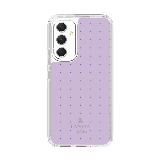 スリムプロテクションケース［ LANVIN en Bleu Tiny dots Purple - ランバン ドット パープル ］