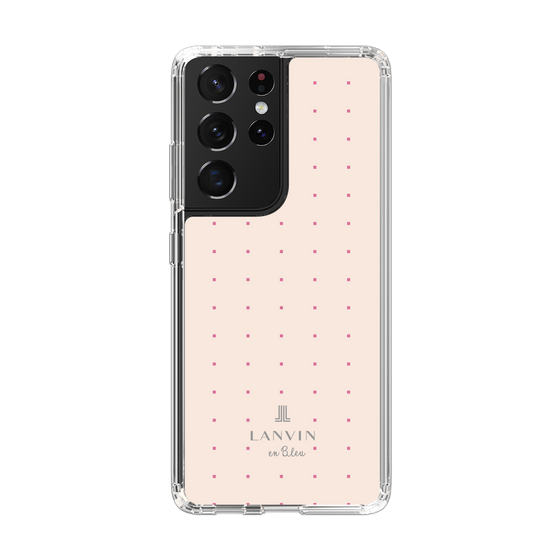 スリムプロテクションケース［ LANVIN en Bleu Tiny dots Pink - ランバン ドット ピンク ］