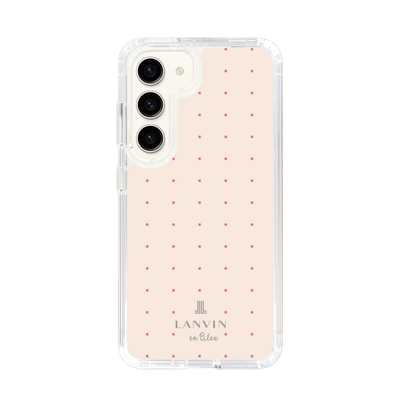 スリムプロテクションケース［ LANVIN en Bleu Tiny dots Pink - ランバン ドット ピンク ］