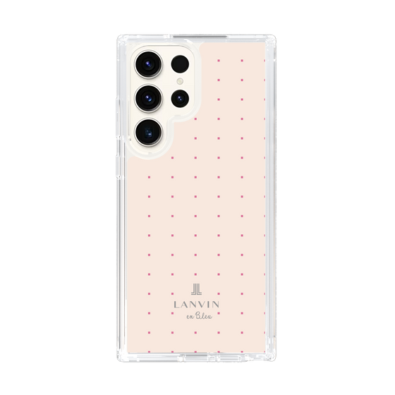 スリムプロテクションケース［ LANVIN en Bleu Tiny dots Pink - ランバン ドット ピンク ］