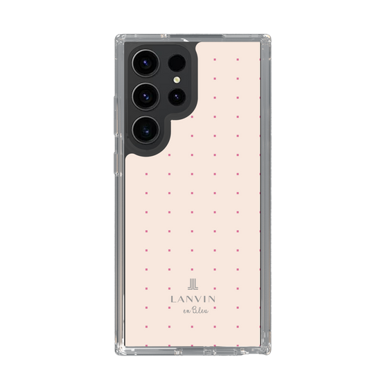 スリムプロテクションケース［ LANVIN en Bleu Tiny dots Pink - ランバン ドット ピンク ］