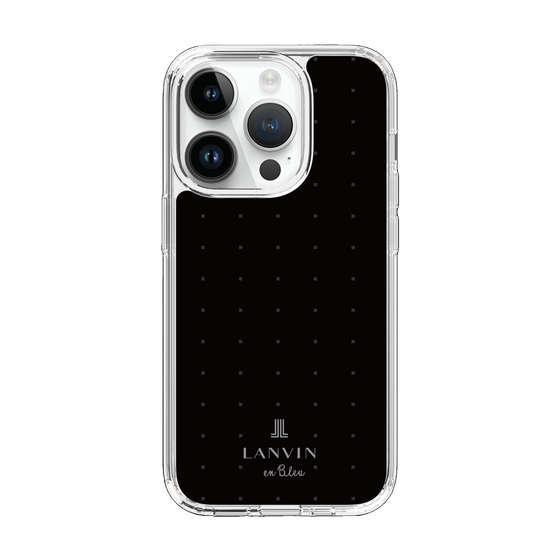 スリムプロテクションケース［ LANVIN en Bleu Tiny dots Black - ランバン ドット ブラック ］