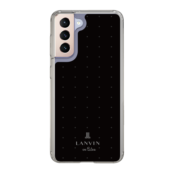 スリムプロテクションケース［ LANVIN en Bleu Tiny dots Black - ランバン ドット ブラック ］