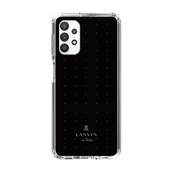 スリムプロテクションケース［ LANVIN en Bleu Tiny dots Black - ランバン ドット ブラック ］