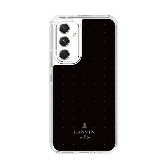 スリムプロテクションケース［ LANVIN en Bleu Tiny dots Black - ランバン ドット ブラック ］