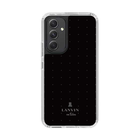 スリムプロテクションケース［ LANVIN en Bleu Tiny dots Black - ランバン ドット ブラック ］