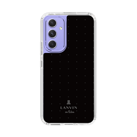 スリムプロテクションケース［ LANVIN en Bleu Tiny dots Black - ランバン ドット ブラック ］