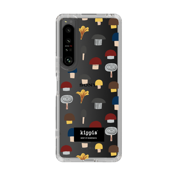 スリムプロテクションケース［ kippis® - Sienet - キノコ ］