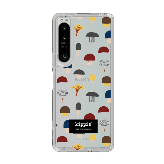 スリムプロテクションケース［ kippis® - Sienet - キノコ ］