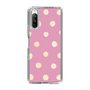 スリムプロテクションケース［ 水彩ドット・レトロカラー - Pink ］