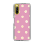スリムプロテクションケース［ 水彩ドット・レトロカラー - Pink ］