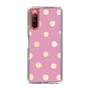 スリムプロテクションケース［ 水彩ドット・レトロカラー - Pink ］