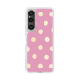 スリムプロテクションケース［ 水彩ドット・レトロカラー - Pink ］