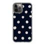 スリムプロテクションケース［ 水彩ドット・レトロカラー - Navy ］