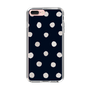 スリムプロテクションケース［ 水彩ドット・レトロカラー - Navy ］