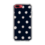 スリムプロテクションケース［ 水彩ドット・レトロカラー - Navy ］