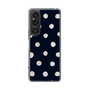 スリムプロテクションケース［ 水彩ドット・レトロカラー - Navy ］