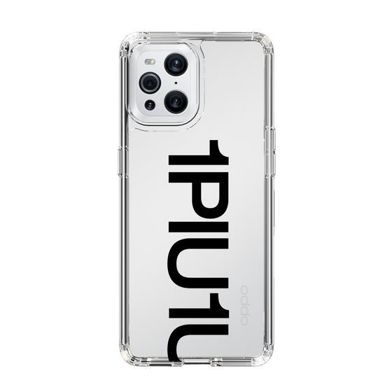 スリムプロテクションケース［ 1PIU1UGUALE3 - Logo Bold - Black ］