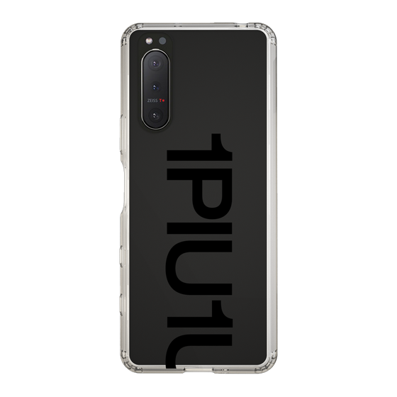 スリムプロテクションケース［ 1PIU1UGUALE3 - Logo Bold - Black ］