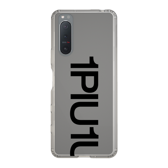 スリムプロテクションケース［ 1PIU1UGUALE3 - Logo Bold - Black ］