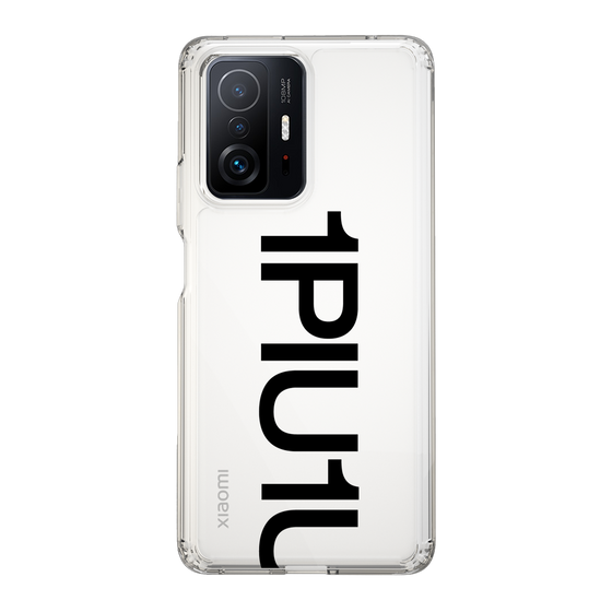 スリムプロテクションケース［ 1PIU1UGUALE3 - Logo Bold - Black ］