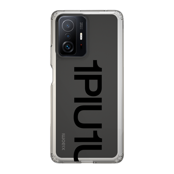 スリムプロテクションケース［ 1PIU1UGUALE3 - Logo Bold - Black ］