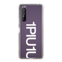 スリムプロテクションケース［ 1PIU1UGUALE3 - Logo Bold -White ］